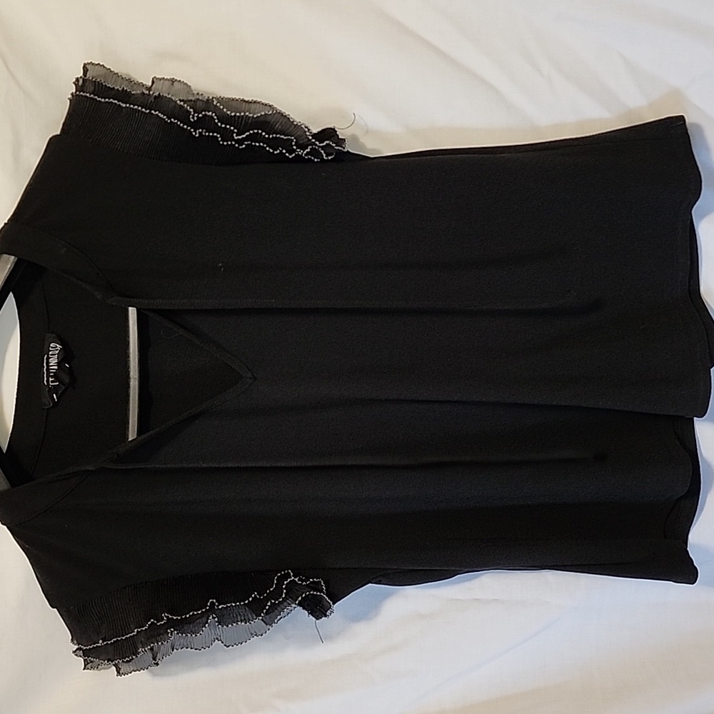 Sweet Wanderer Elegant Black Blouse